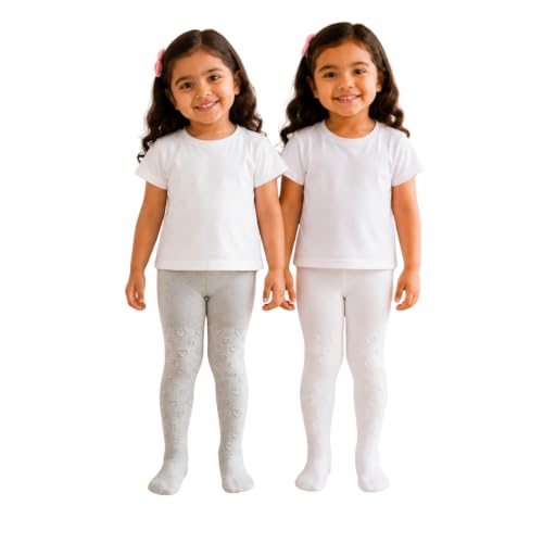 Image of THE LITTLE LOOKERS Baby Tights Thick Toddler Baby Girl Seamless Knit Leggings Thick Solid Cotton Stockings Footed Pants Pantyhose for Years Baby