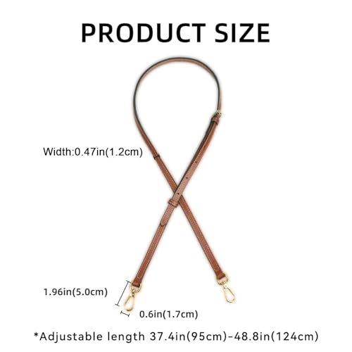 Image of Jiesinlov Leather Bag Shoulder Strap Replacement Crossbody Adjustable Conversion Kit Fit for Mini Pouch