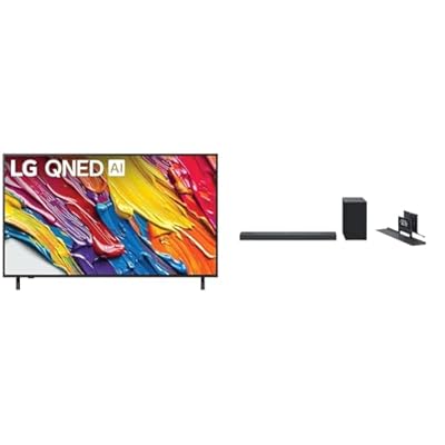 LG 55-Inch Class QNED AI 4K QNED82A Series Smart TV (55QNED82AUA, 2025) SC9S 3.1.3-Channel Perfect Matching Soundbar (2024 Model)