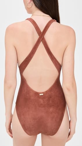 L'AGENCE Women's Lisa Bolero Plunge One Piece3
