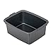 Addis 502813 Plastic Butler Large Rectangular Bowl, Metallic Silver, 12.5 Litre