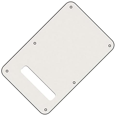 Squier Stratocaster Compatible Tremolo Cover/Back PlateÊ - Vintage White 3-ply Cover
