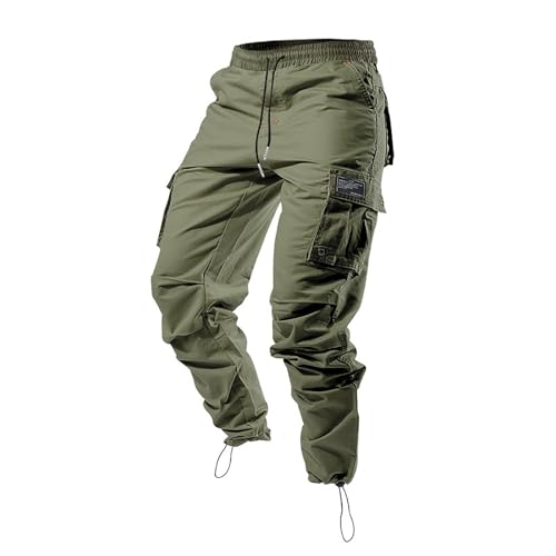 Mens Cargo Pants Multi Pockets Baggy Casual Work Hiking Pant Relaxed Fit Lightweight Durable Outdoor Workout Trousers3