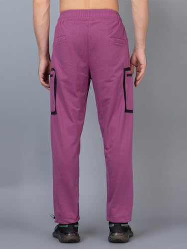 Image of CHKOKKO Men's Regular Fit Mid Rise Designer Track Pant Lower with Pocket