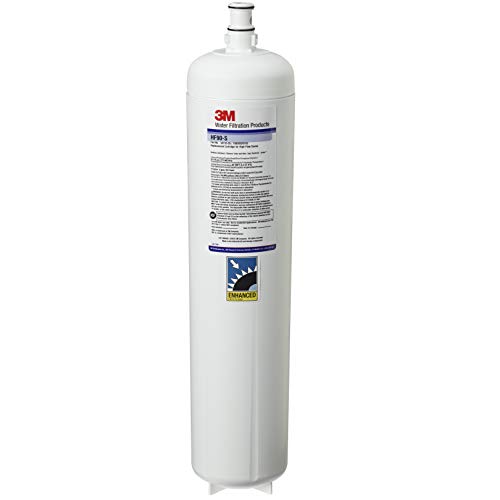 3M Water Filtration Products Water Filtration Replacement Cartridge for Commercial Ice Maker Machines HF90-S for High Flow Series ICE190-S, Reduces Bacteria, Sediment, Chlorine Taste and Odor, Cysts, Inhibits Scale