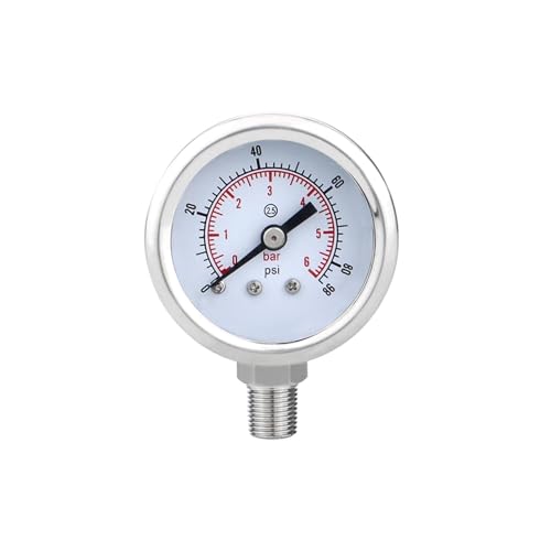 Manomètre pression instable solution raccord M10 acier inoxydable eau gaz 40mm - 2
