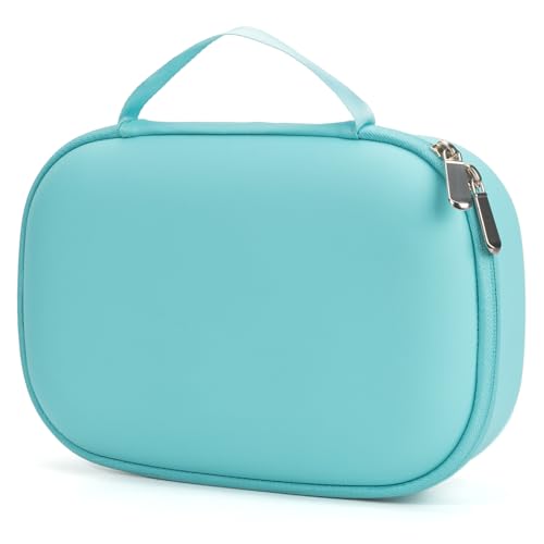 Image of Wearable Breast Pumps Carrying Case, Hard Shell Breast Pump Bag with Waterproof Removable Tray, Breast Pump Storage Bag Compatible with Most of Wearable Breast Pumps (Teal)