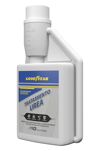 Vista lateral de la botella del Tratamiento Anticristalizante de Urea Goodyear Pro Additives