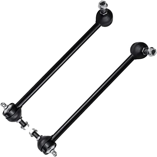 Image of Detroit Axle - 2.4L Front End Control Arms Kit for Chrysler Sebring Dodge Stratus Mitsubishi Eclipse Galant 2 Lower Control Arms w /Ball Joints 2 Outer Tie Rod Ends 2 Sway Bar Links 2001 Replacement