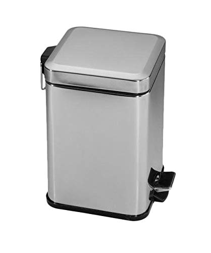 Hanimex 62701201 Square Pedal Waste Bin 6 L