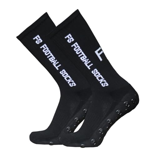 Lixada - Lixada - Lot de 2 paires de chaussettes de football unisexes pour homme et enfant - Chaussettes de compression antidérapantes à séchage rapide pour football, basketball, cyclisme, alpinisme, marathons