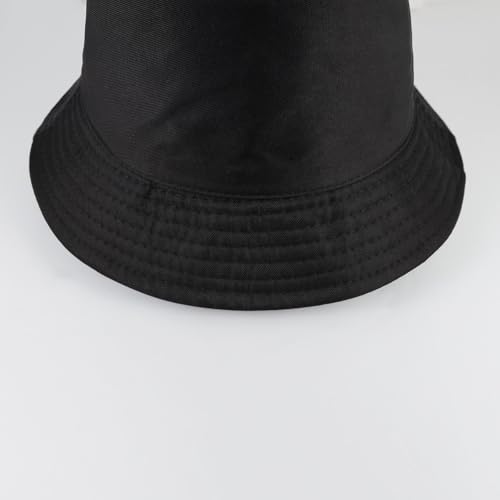Image of Unisex Metallic Bucket Hat Waterproof Holographic Bucket Hat Fishing Hat Trendy Hip Pop Sun Cap