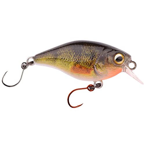 Spro IKIRU Mini Crank 38F SL SH Wobbler Kunstköder für Forelle Barsch - 3,8 cm, Farbe:Perch