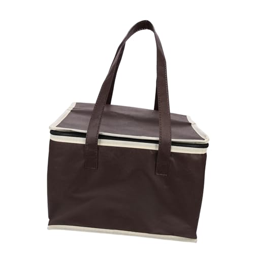 FUNOMOCYA Aluminum Insulation Insulated Grocery Food Lunch Carrier Takeaway Pizza Take-out Insulated Outdoor Insulation Food Non-woven Fabric Coffee