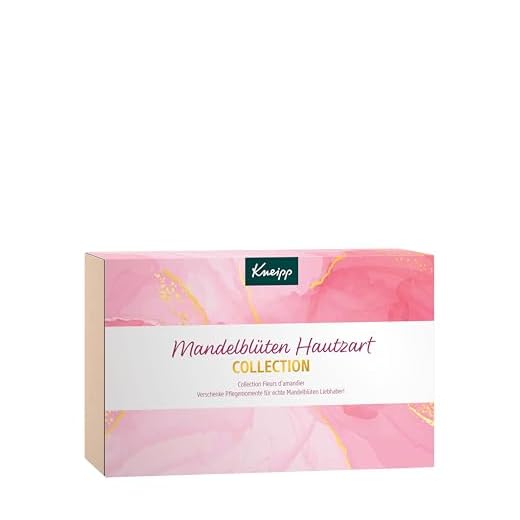 Kneipp Geschenkset Mandelblüten Hautzart Collection - ausgewählte Mandelöl & Mandelblüten Bestseller: Duschbalsam, Pflegeölbad, Creme-Öl-Peeling, sensitiv Körpermilch & Handcreme - ideales Geschenk
