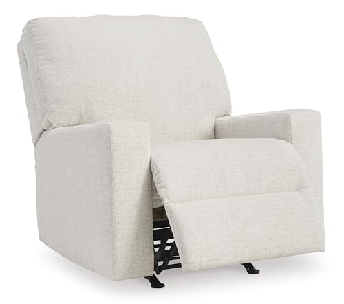 Signature Design by Ashley Rannis Casual Manual Rocker Recliner, White by Signature Design by Ashley - Image 7