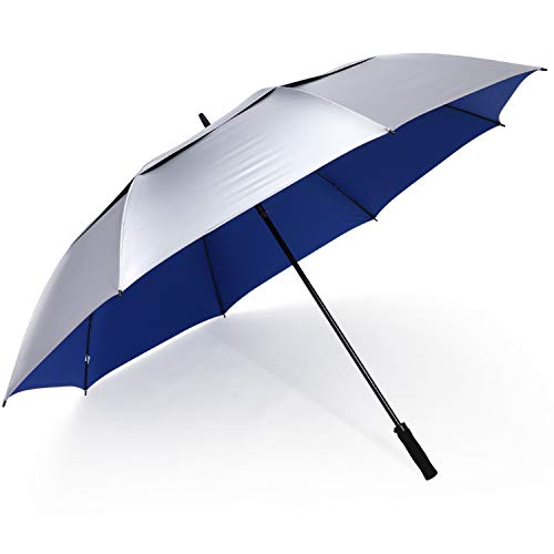 G4Free 54/62/68/72 Inch UV Protection Golf Umbrella Auto Open Vented Double Canopy Extra Large Windproof Umbrella Oversize Sun Umbrellas