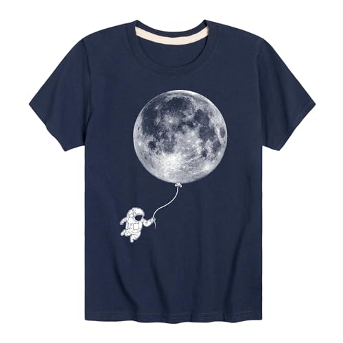 Instant Message - Astronaut Moon Balloon-Toddler and Youth Short Sleeve Graphic T-Shirt
