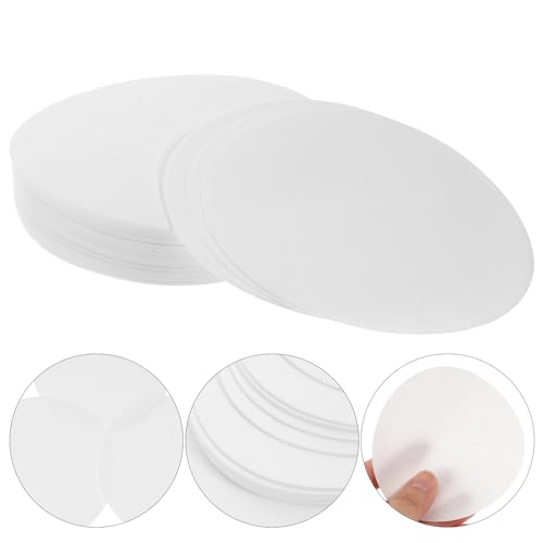 Image of Medium Flow Rate Qualitative Filter Paper Discs 3.54 Inch Diameter 70G Laboratory Grade Filtration for Chemistry and Industrial Use