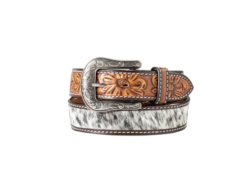 Western Belt Womens Calf Hair Spotted Sunflower D140006302