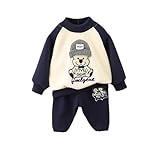 [YJSO] 子供ジャージ キッズ 子供服 男の子 ジャージ 2点セット 子供服 セットアップ 秋服 パンツセット 長袖 120 tシャツ スウェット ズボン ロングパンツ 子供 ダンス衣装 トレーナー スポーツウェア トップス ボトムス ネイビー おしゃれ 可愛い