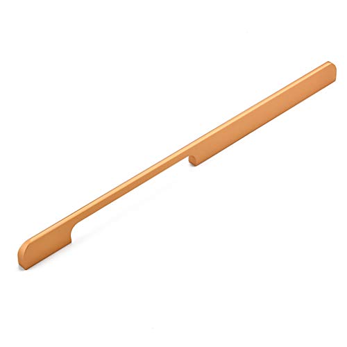 Uchwyt do drzwi szafki kuchennej, uchwyt ze stopu aluminium do szafek i szuflad, dostępny w wielu rozmiarach (środek otworu 192 mm, złote wykończenie)
