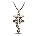 Luunay Anime Full Metal Alchemist Edward Elric Corde Chaîne Pendentif Collier Bronze Métal Déclaration Collier