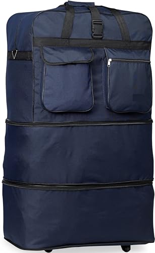 New 30'' Light-weight Expandable Wheeled Bag for Travel Holds 50 Lbs