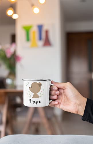 Tazza personalizzata cervo personalizzato con nome tazza festa di natale bevanda tazze di succo di cacao caldo manico tazze smaltate natale miglior regalo per i bambini  15