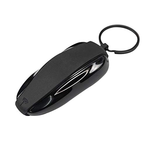 Image of Tesla Gear Silicon Key Fob Cover Keychain for Tesla Model X (Black)