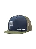  LA SPORTIVA Casquette Citizen of the Mountain avec dos en maille, imprimé grimpant et coupe réglable. Idéale pour le bloc, l\'escalade et l\'extérieur., Night Sky / Cypress, S-M