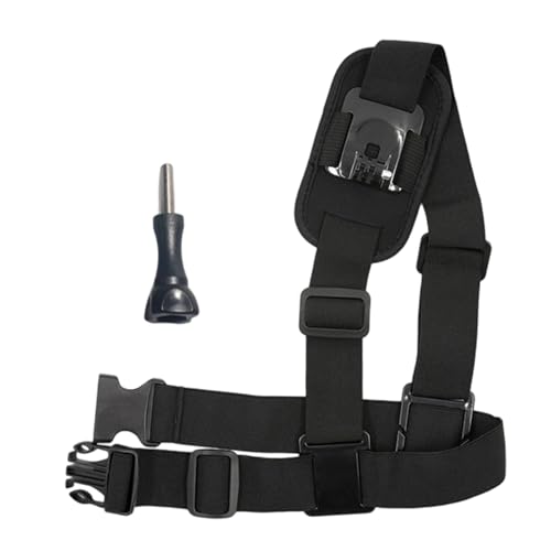Correa de cámara para el cuerpo: soporte dè hombro altamente estable, sòporte pàra ćámàra d́e acción ajustable, accesorios paŗa čámaŗa al aire libre parä esquí, deportes acuáticos, ciclismo, viajes, h