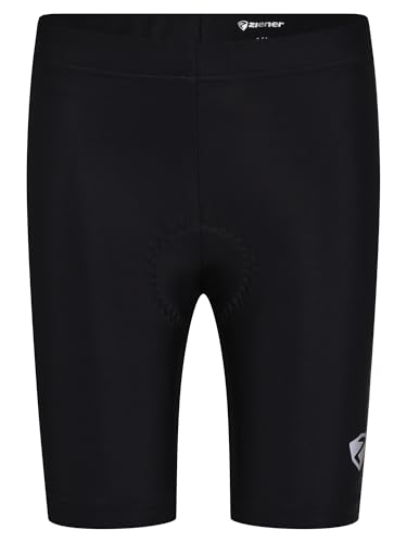 Ziener Unisex Kinder Nimo X-functie Fahrrad Tight Rad Hose Mountainbike Rennrad atmungsaktiv schnelltrocknend gepolstert, Schwarz, 152 EU