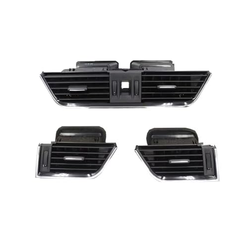 Grille de climatisation avant centrale et arrière 3Pc pour Skoda Octavia 2015-2021