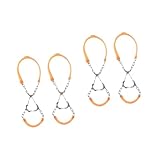 LIFKOME 2 Juegos De Crampones para Botas De Senderismo para Hielo Y Nieve para Hombre Y Mujer con Techo De Metal Resistentes con Clavos 2 Unidades