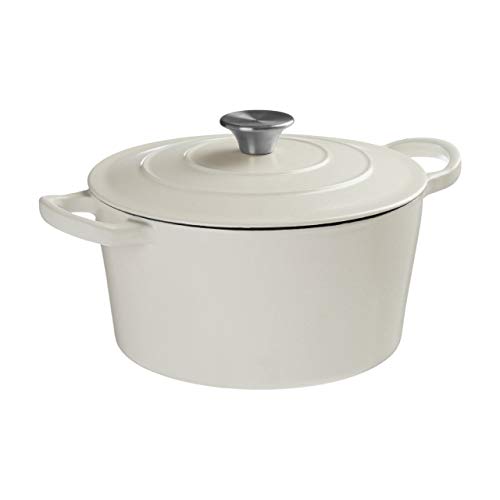 Hygge Casserole Dish, Matte White/Cream, Cast Iron, Medium - Image 2