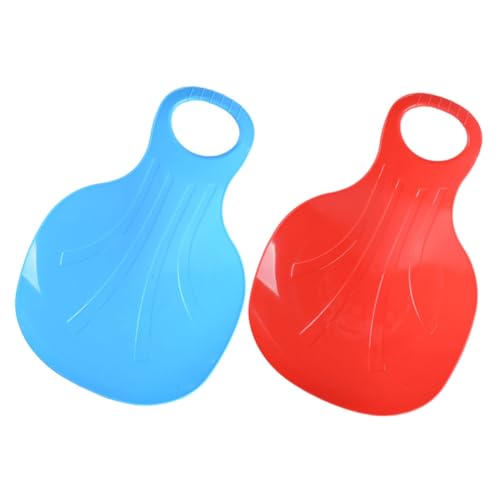 Balacoo 2 Piezas Tablas de Esquí para Accesorio de Invierno y Resistente de Deslizadores para Actividades y Césped Rojo y Azul