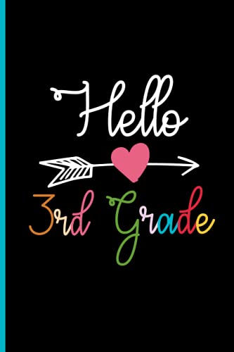 Hello 3rd Grade: 3rd Grade Third Teacher Lined Notebook / Back To School Gift Notebook For Girls And Kids / Funny 3rd Grade Back To School Composition ... / Primary Composition Notebook 3rd Grade