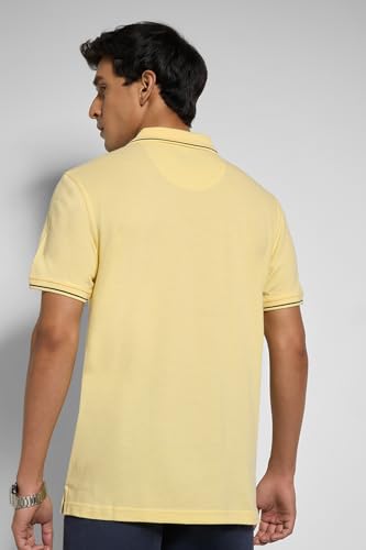 Image of Peregrine by Pantaloons Men's Solid Slim Fit Polo Shirt