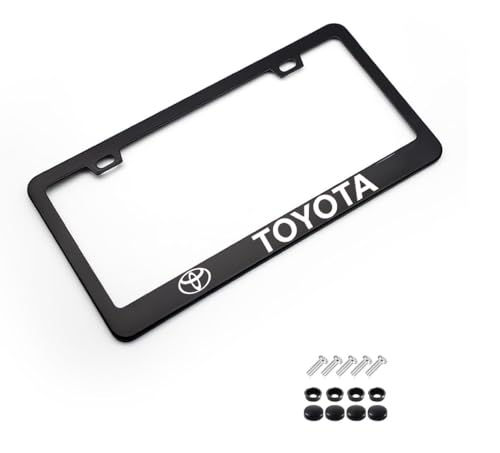 License Plate Frame for Toyota License Plate 6 * 12 inch License Plate Label Holder