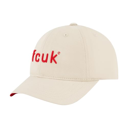 Casquette de baseball FCUK anti UV avec visière courbée ajustable