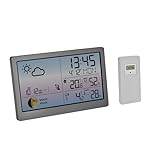 TFA Dostmann Estación meteorológica inalámbrica co...: Pronóstico del tiempo: la estación meteorológica digital inalámbrica muestra localmente el pronóstico del tiempo actual para las próximas 12 horas con símbolos (desde el sol hasta las nevadas), con la presión atmosférica absoluta o relativa. Pantalla...