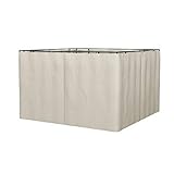 Outsunny 10' x 12' Universal Gazebo Sidewall Set with Panels, Hooks and C-Rings...