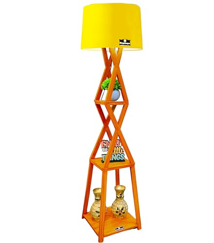 Image of Cotton Decorative LED Lamp For Living Room And Bedroom Corners, Side Lamp For Sofa, Home Decor Light (Yellow Shade)