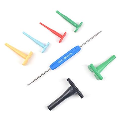 JRready ST5157 Deutsch Terminal Removal Tool Kit Wire Sizes 4 8 12 14 16 and 20 Gauge & DRK-RT1 Pick Removal Tool for Deutsch Connector Cover