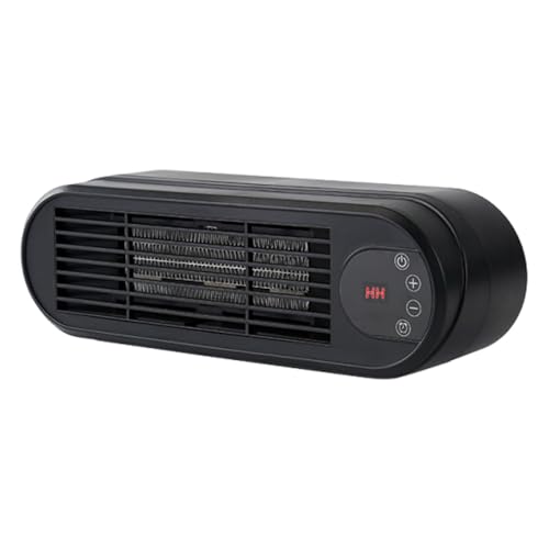UBJQWQXM Calefactor Eléctrico Compacto, Mini Calefactor Personal, Ventilador Cerámico Portátil con Control de Temperatura Y Protección contra Sobrecalentamient