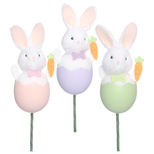Genérico Espigas de Semana Santa,Decoración de 3 Piezas,Tallos Florales Decorativos Primaverales | para Hogar Apartamento Sala de Estar Dormitorio Estudio Repisa Ramo Árbol Corona Restaurante