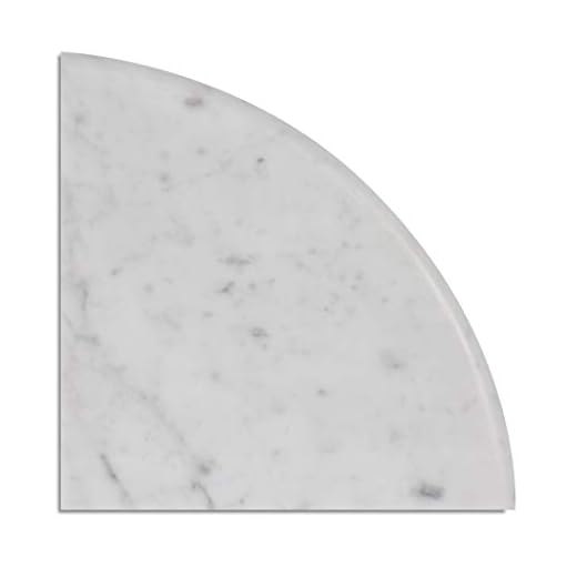 Simple Tile - Genuine Marble Corner Shelf for Bathroom Shower Wall, 9"X9"X5/8", Both Sides Polished (CWMT9SHELF - Carrara White)