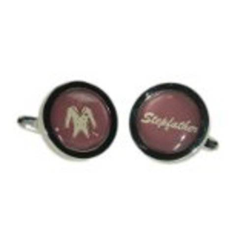 Gtr Cufflinks Round Marrón One Size