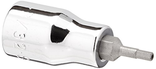 SK Tools USA 3/8" Drive, 3/32", Standard, Chrome Tamper-Proof Hex Bit Socket | 44206